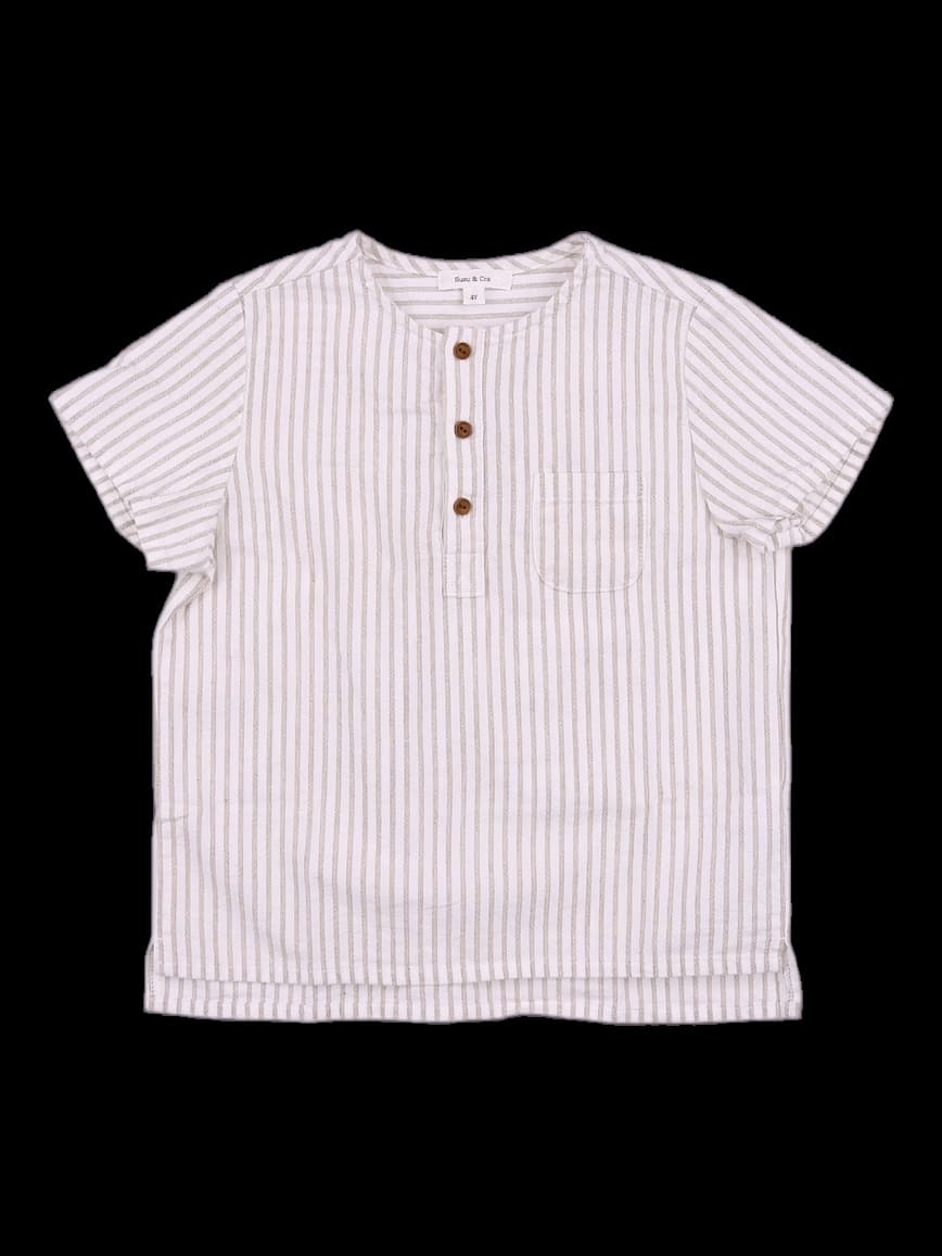 [키즈] 스트라이프 반팔티