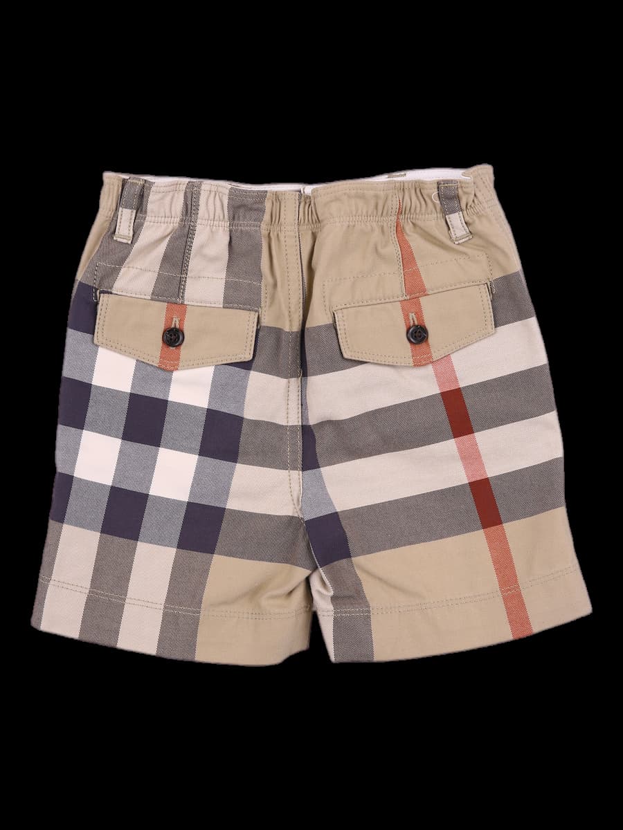 [키즈] 체크 버튼 반바지