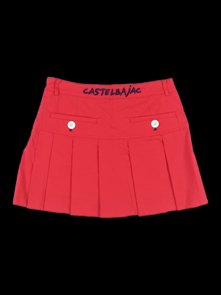 포켓 플리츠 스커트