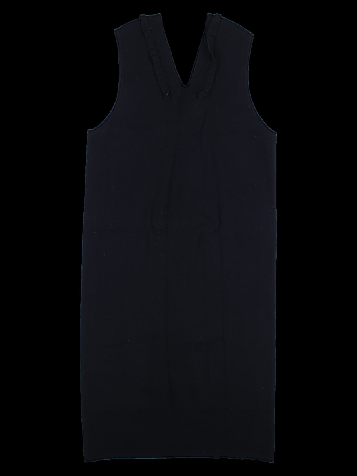 딥 브이넥 롱 원피스