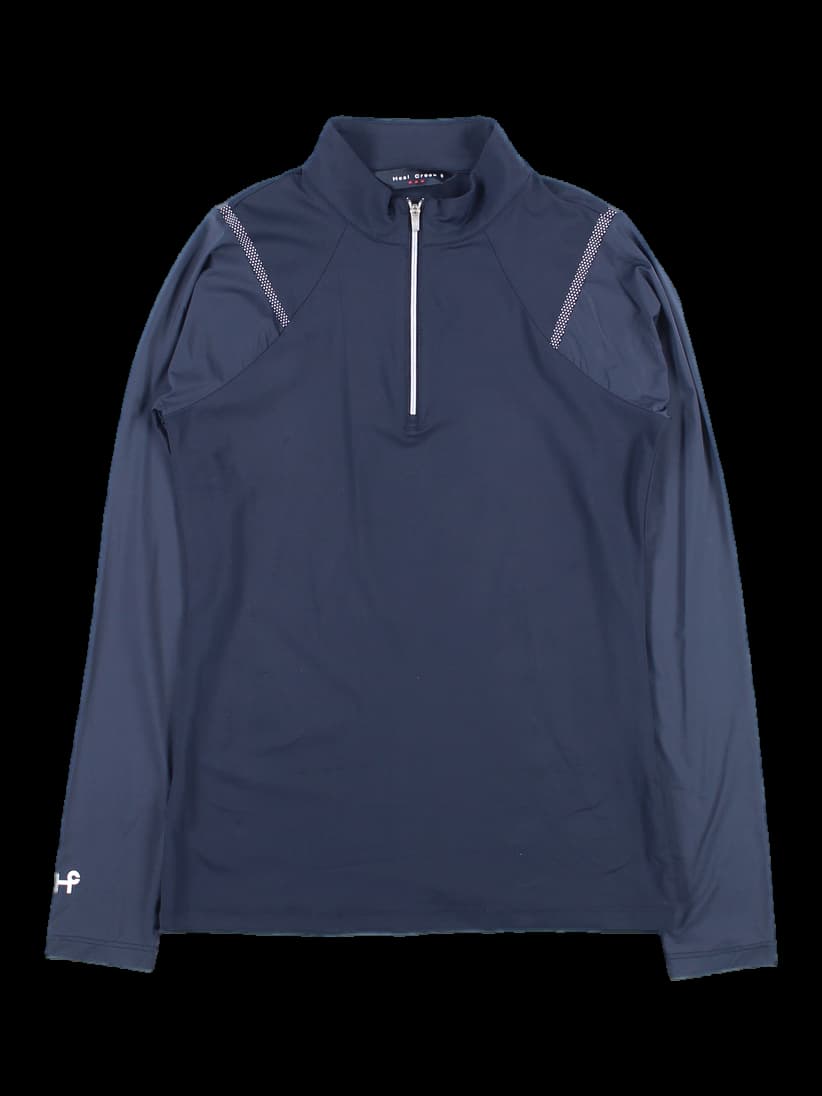 스트레치 긴팔 하프집업