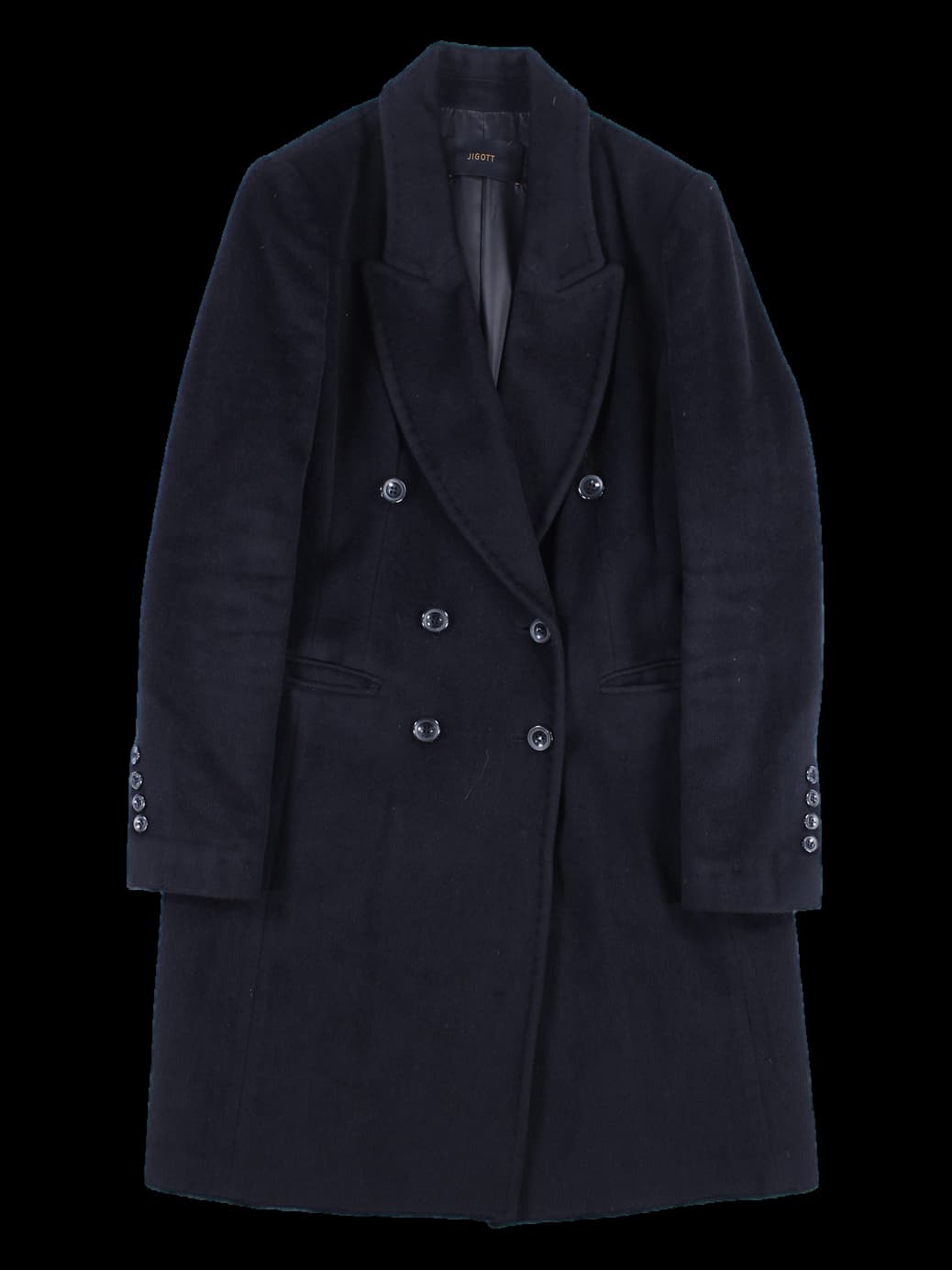 빅 카라 긴팔 코트