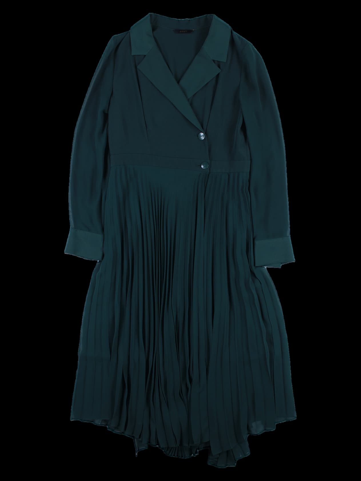 빅 카라 플리츠 스커트