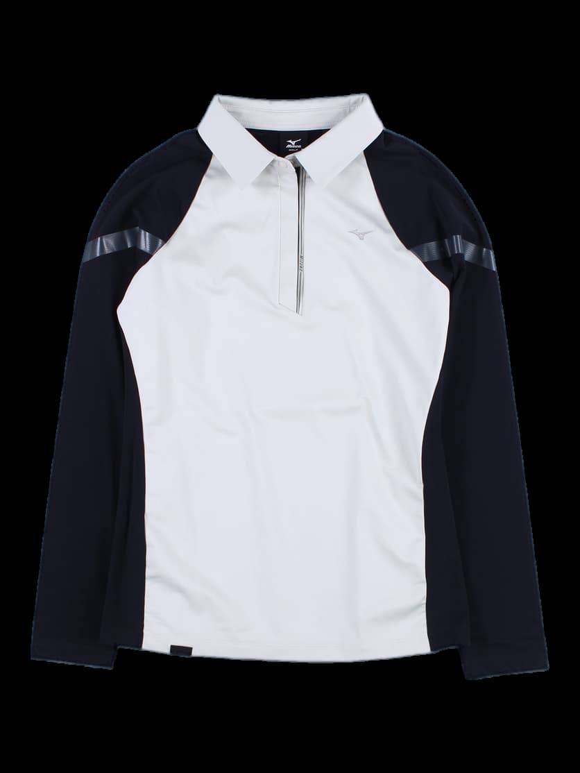 배색 긴팔카라티