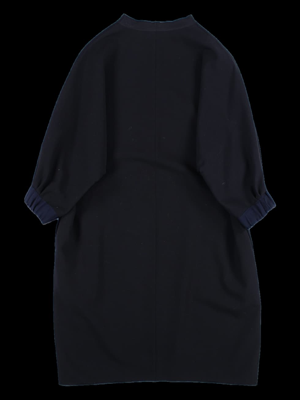 라운드넥 미디 원피스