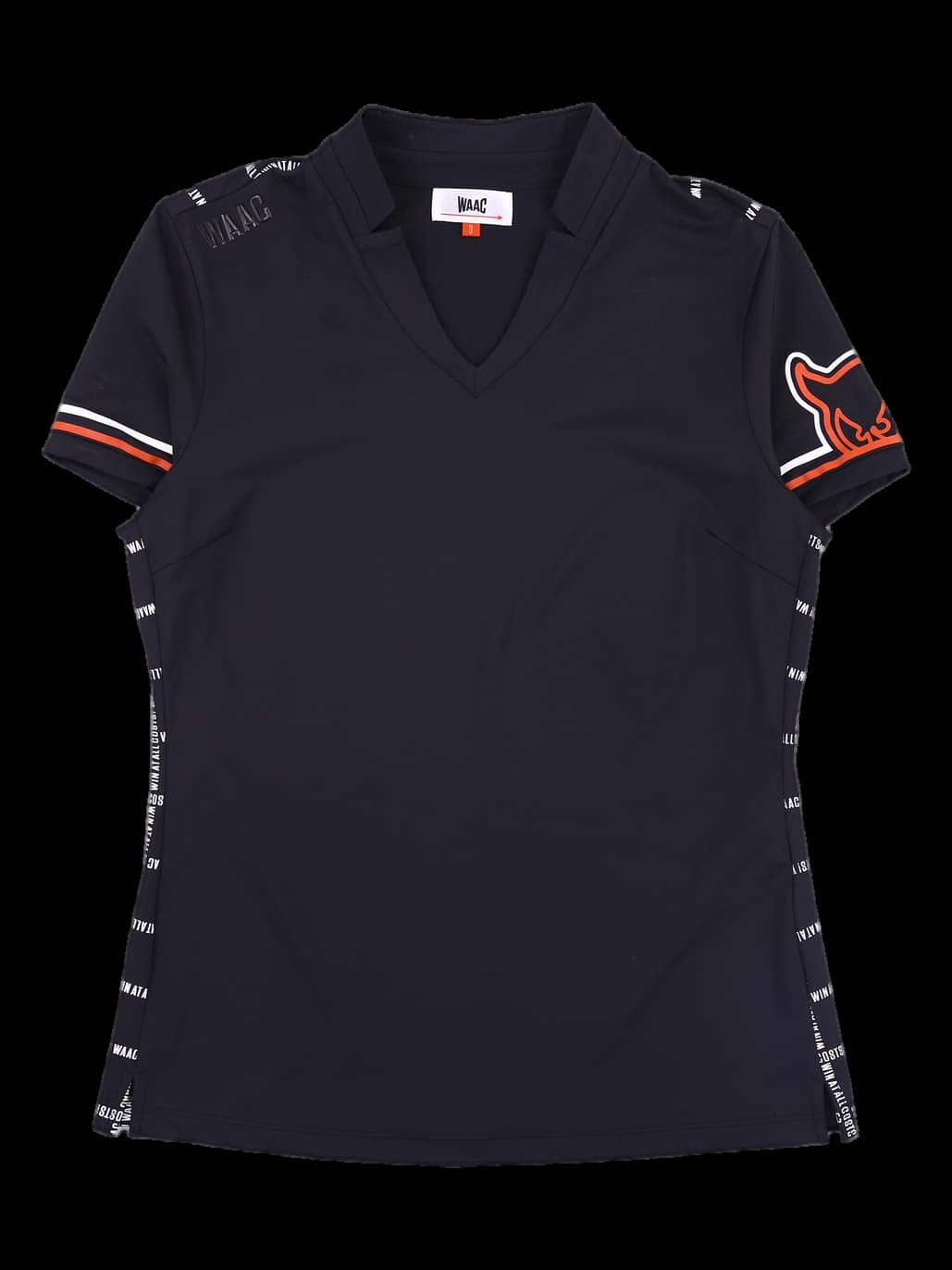 로고 체크 반팔 카라티