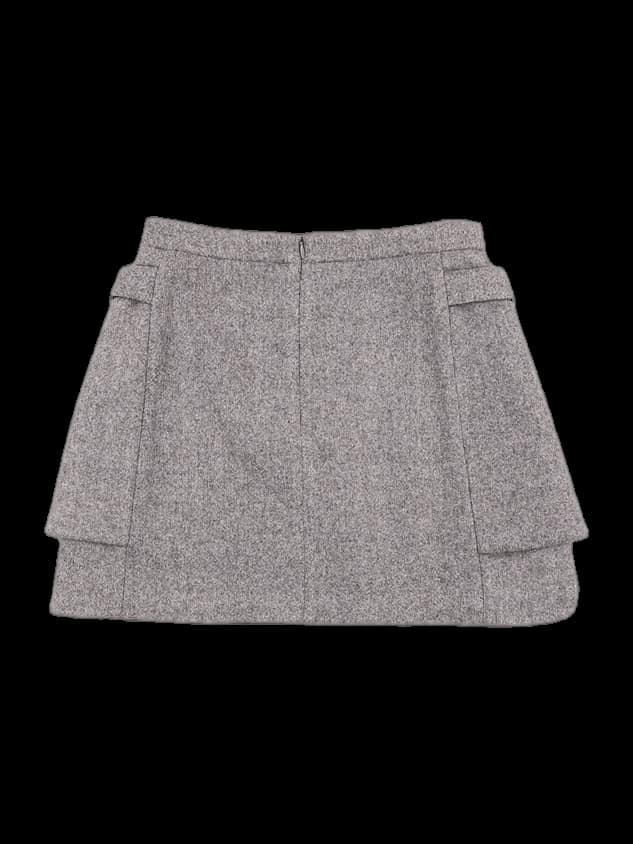 페이크 포켓 미니 스커트