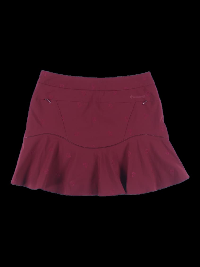 웨이브 절개 포인트 미니 스커트