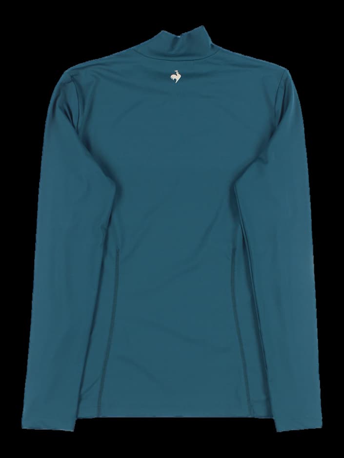 로고 포인트 하이넥 긴소매 티셔츠