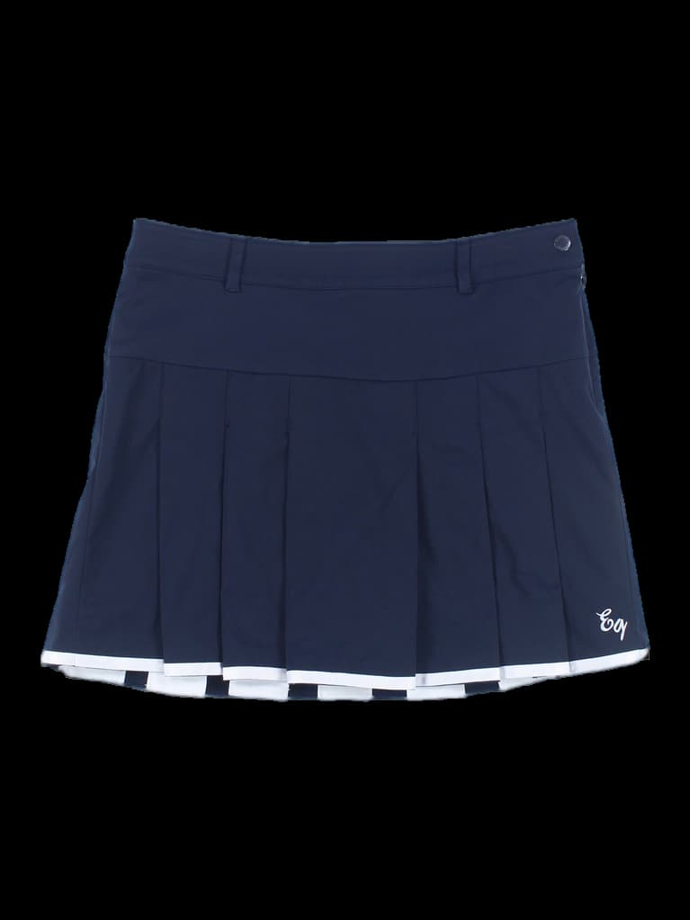 밑단 라인 포인트 플레어 스커트