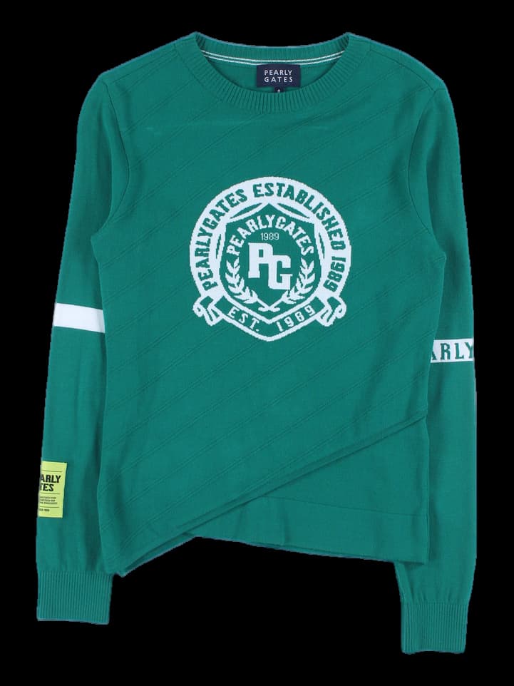 빅로고 라운드 니트