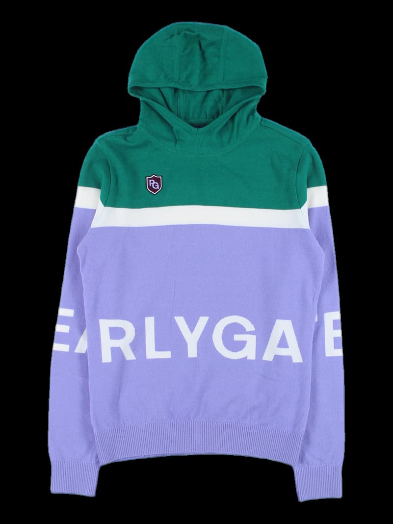 니트 긴팔 후드티