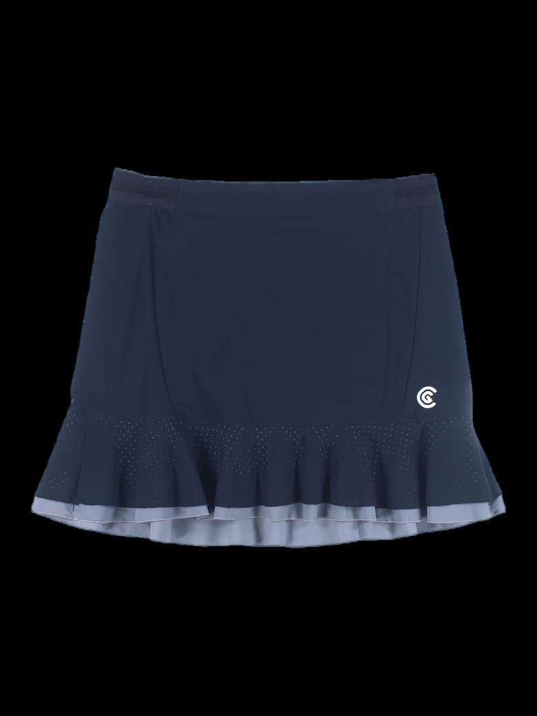 하단 스몰 도트 펀칭 미니 스커트