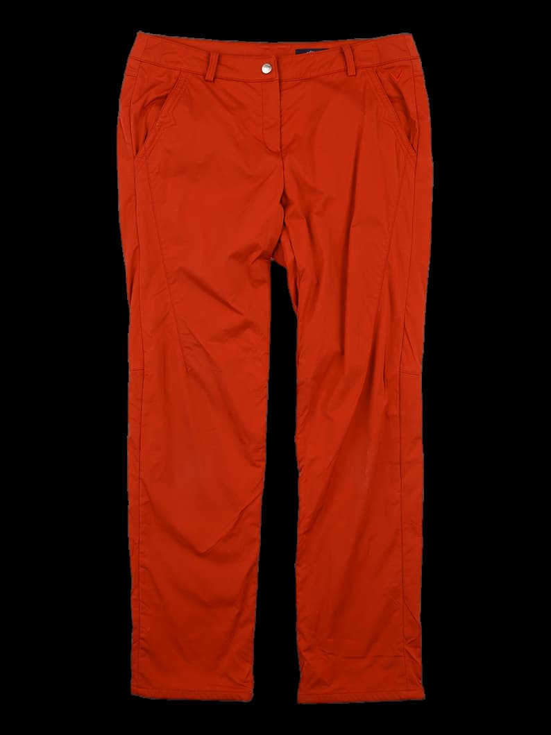 뒷 절개 라인 포인트 베이직 기모 팬츠