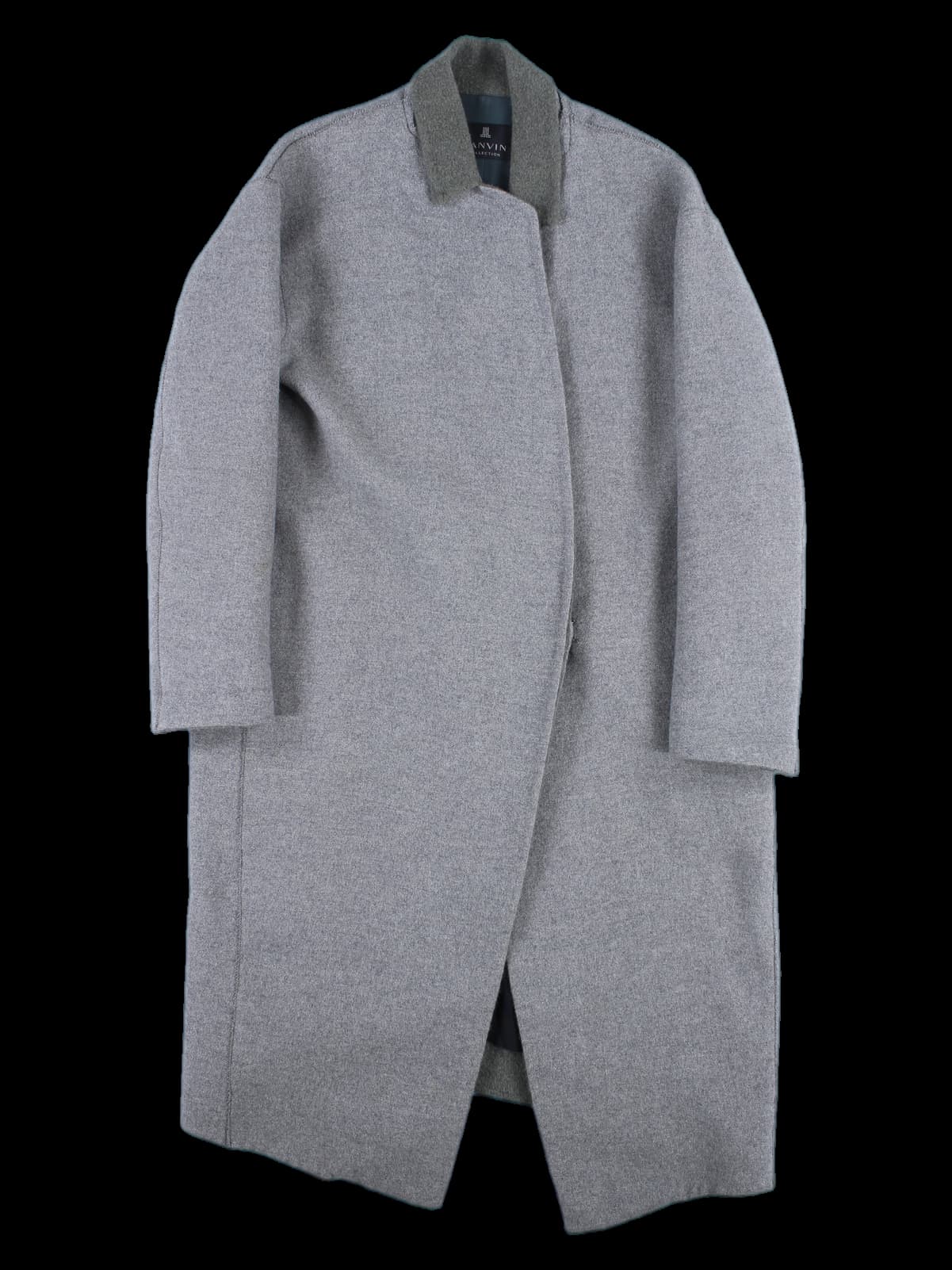 하이넥 롱 코트