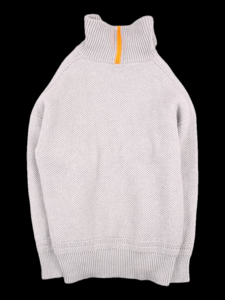 [남성] 하이넥 니트 반집업