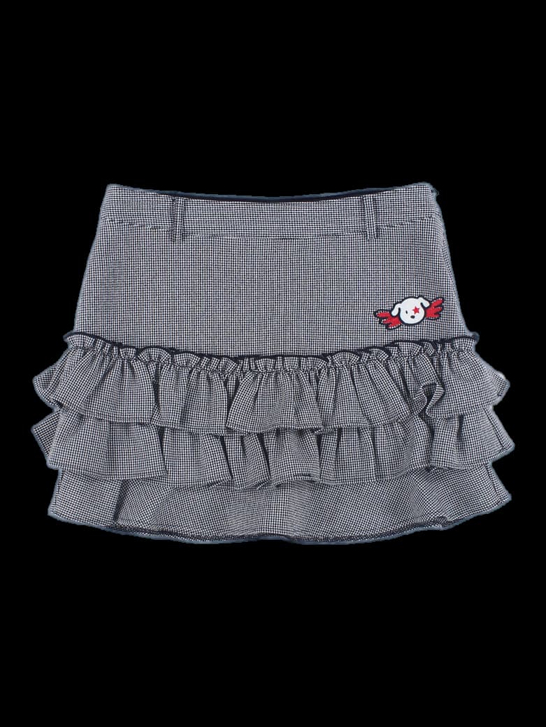 강아지 로고 밴딩 골프 스커트