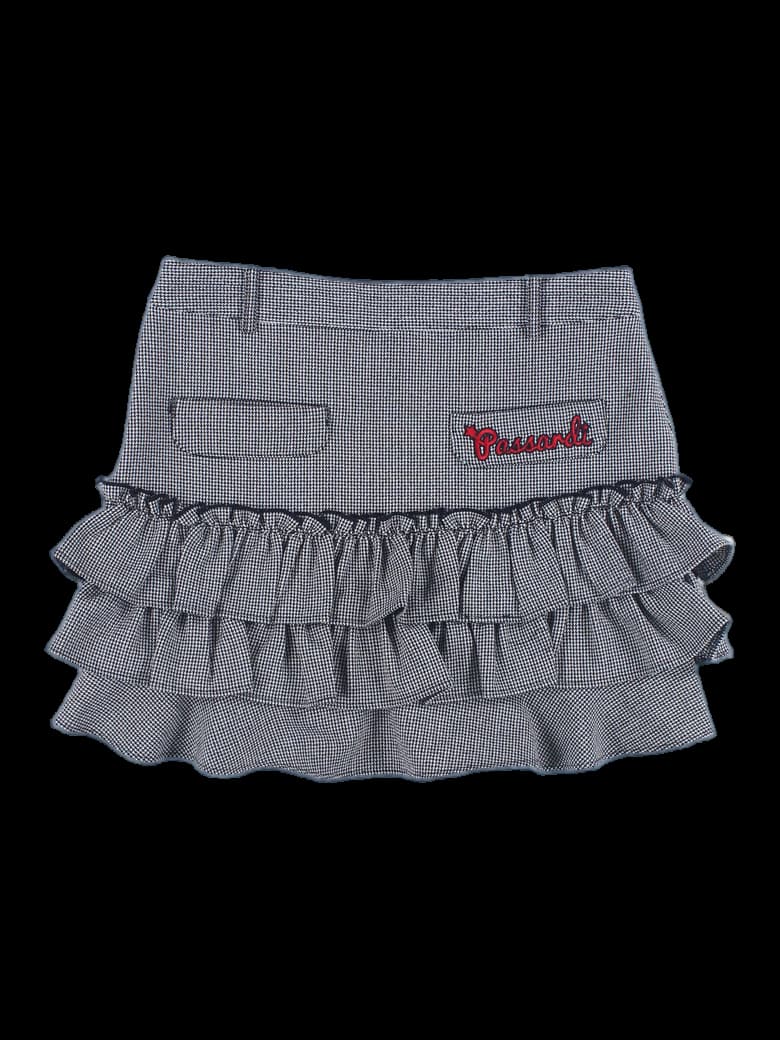 강아지 로고 밴딩 골프 스커트
