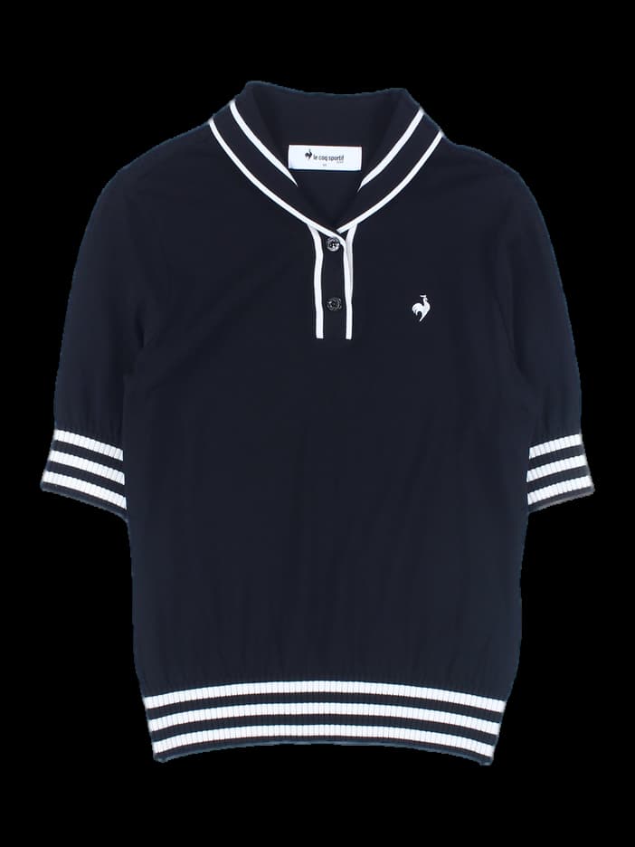 줄무늬 골프 카라 반팔티