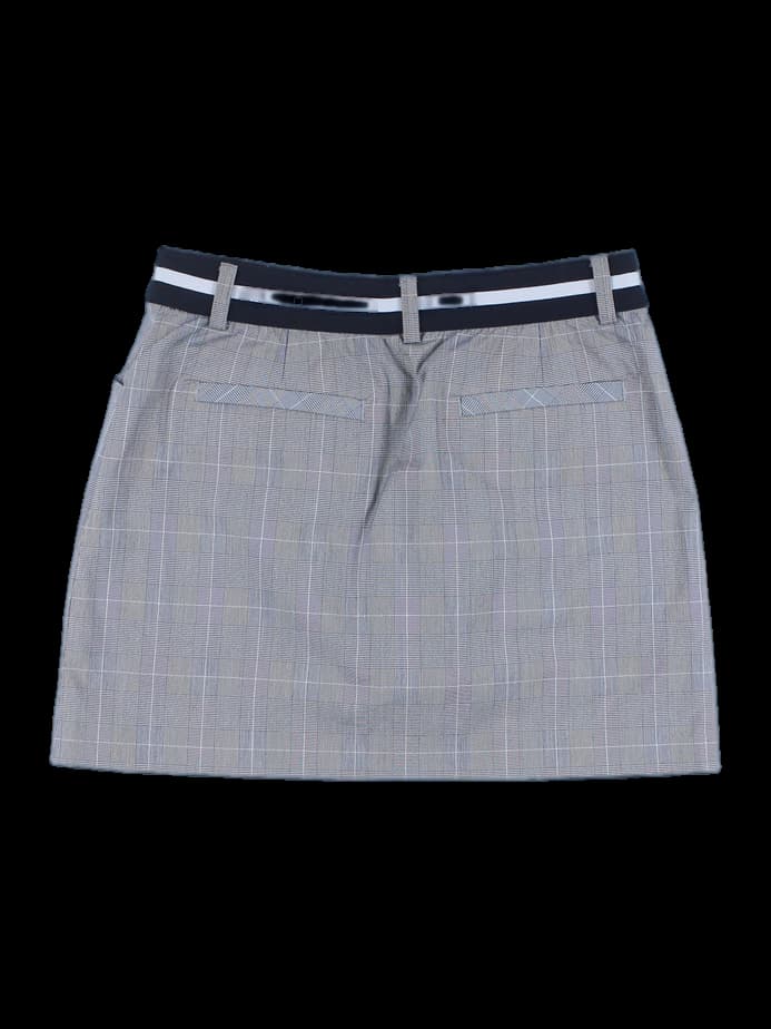 밴딩 체크 스커트