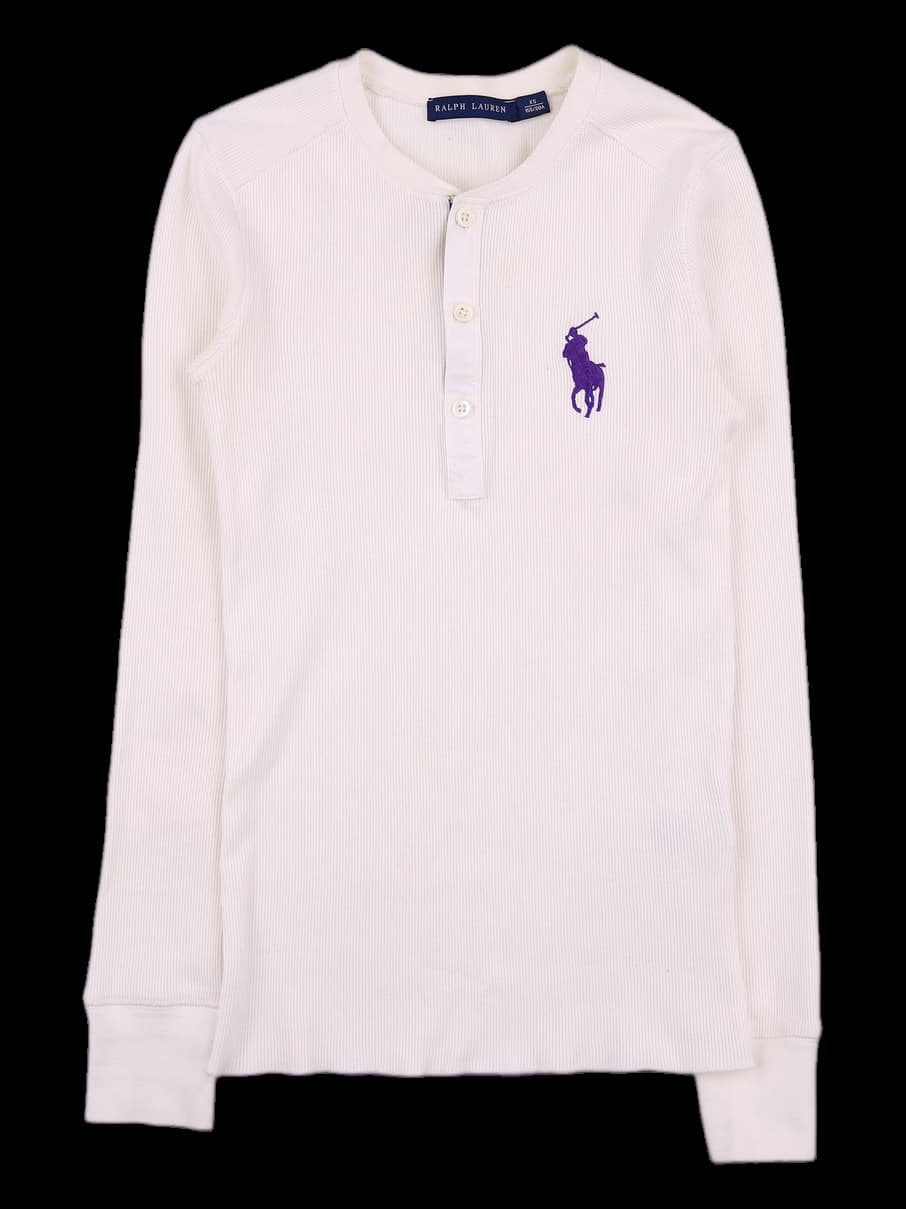 앞단추 골지 티셔츠