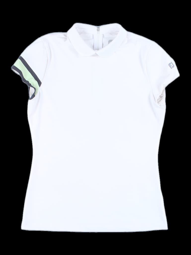 배색 지퍼 카라 티셔츠