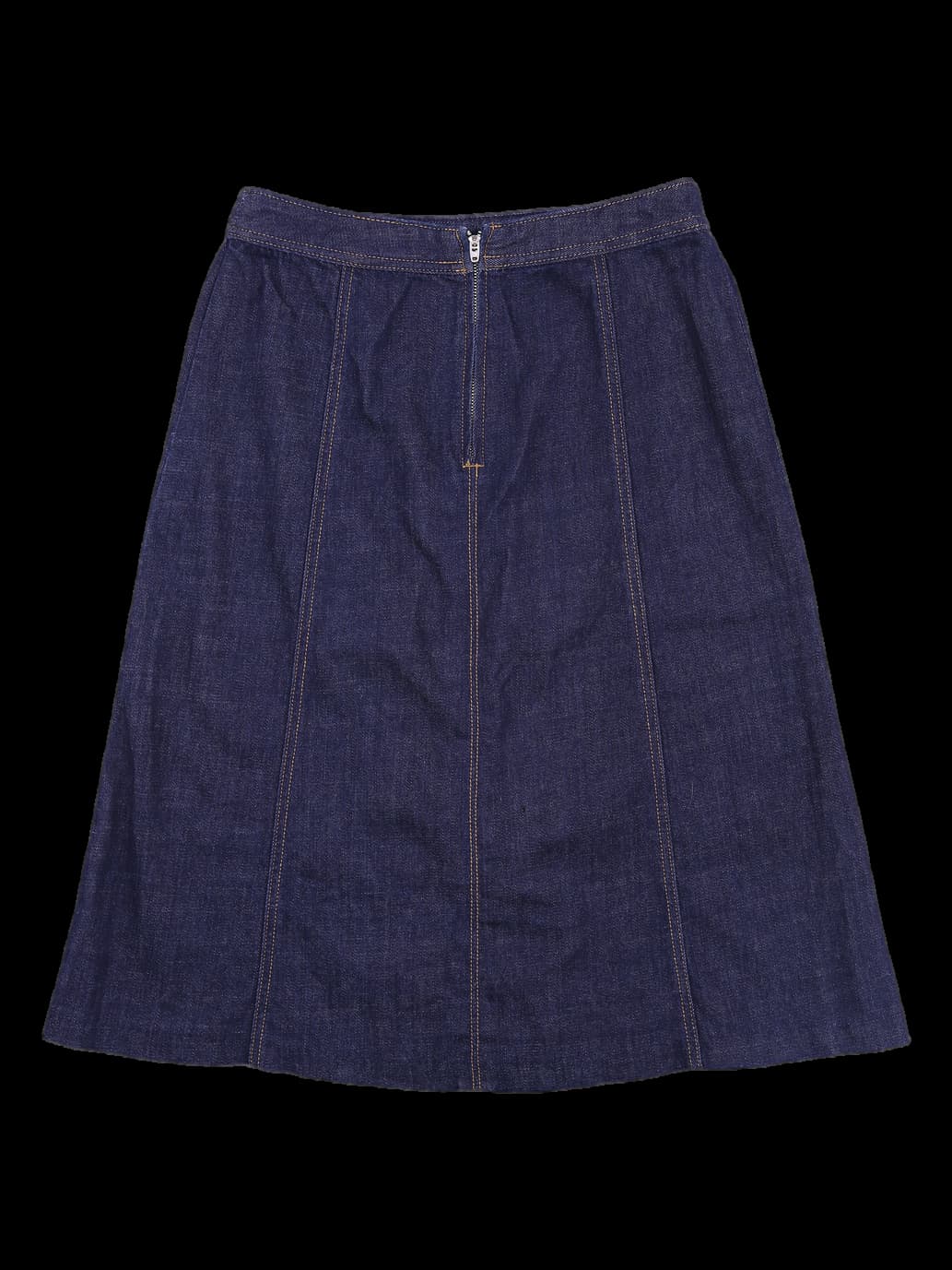 데님 스티치 스커트