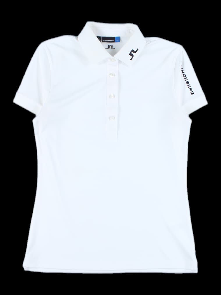 로고 자수 포인트 베이직 반소매 카라 티셔츠