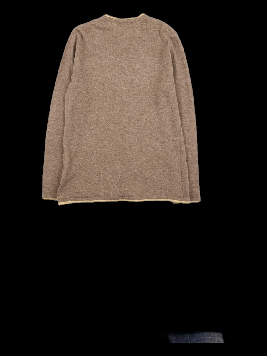 컬러 라인 포인트 니트 가디건