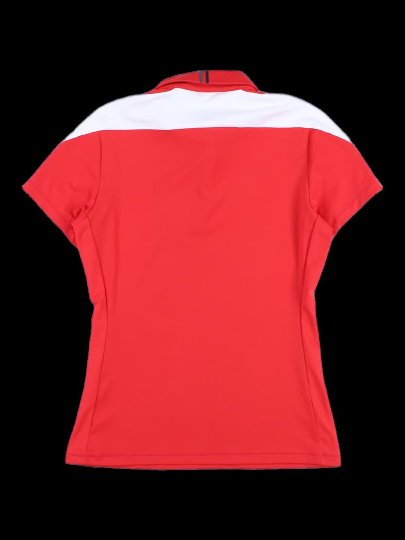 팔 라인 배색 카라 티셔츠