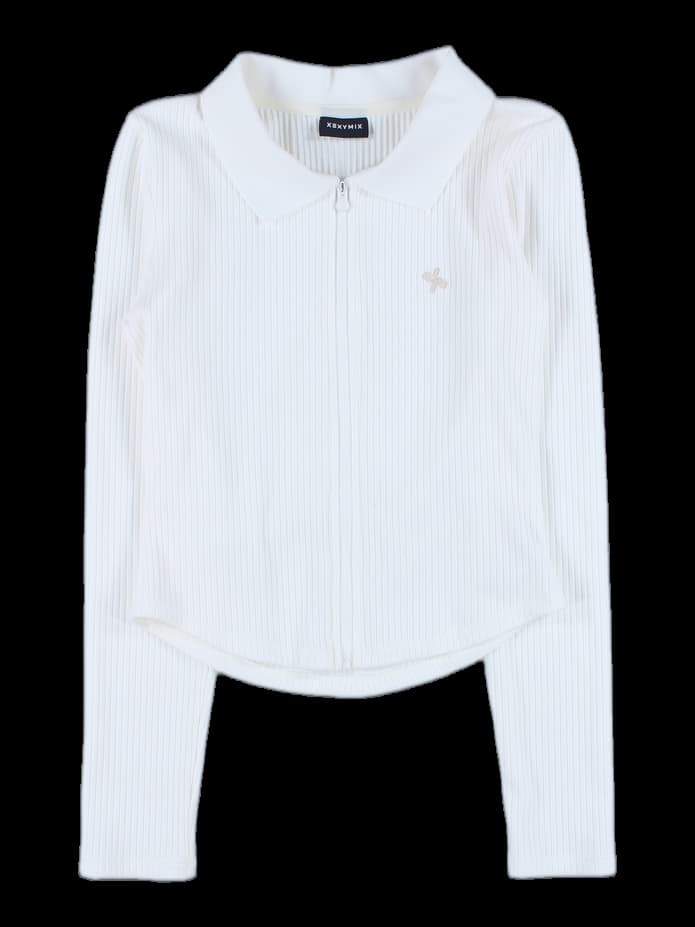 카라 집업 니트 가디건