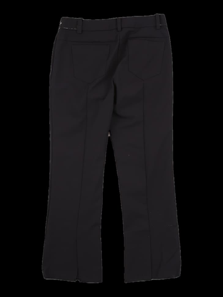 밴딩 밑단 슬릿 롱 팬츠