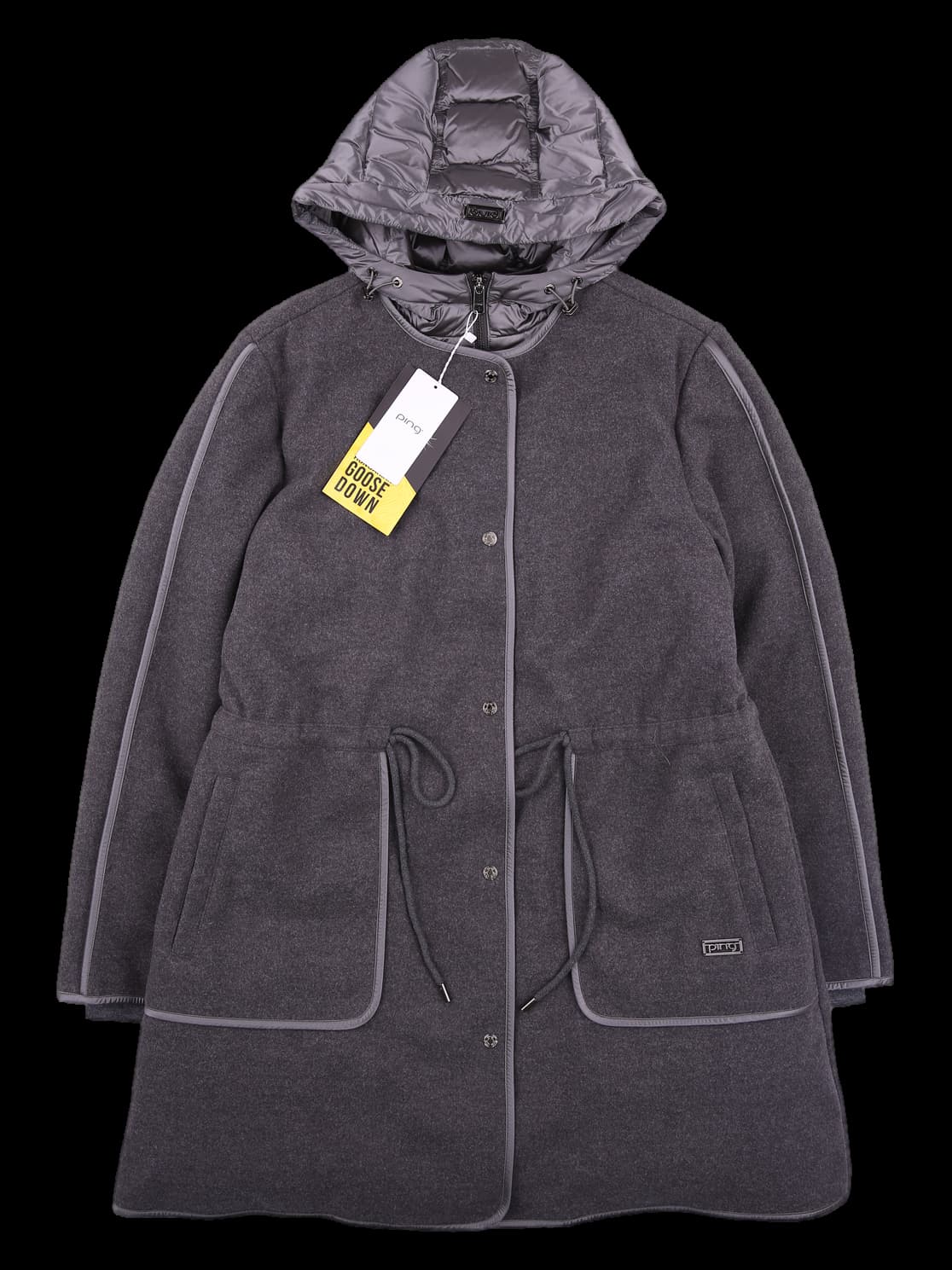 [새상품] [2025] 후드 이중 구스다운 코트