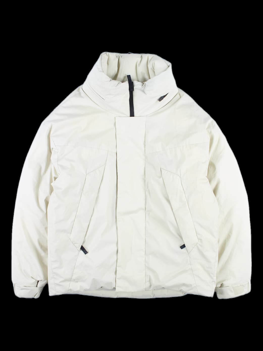 후드 하이넥 패딩