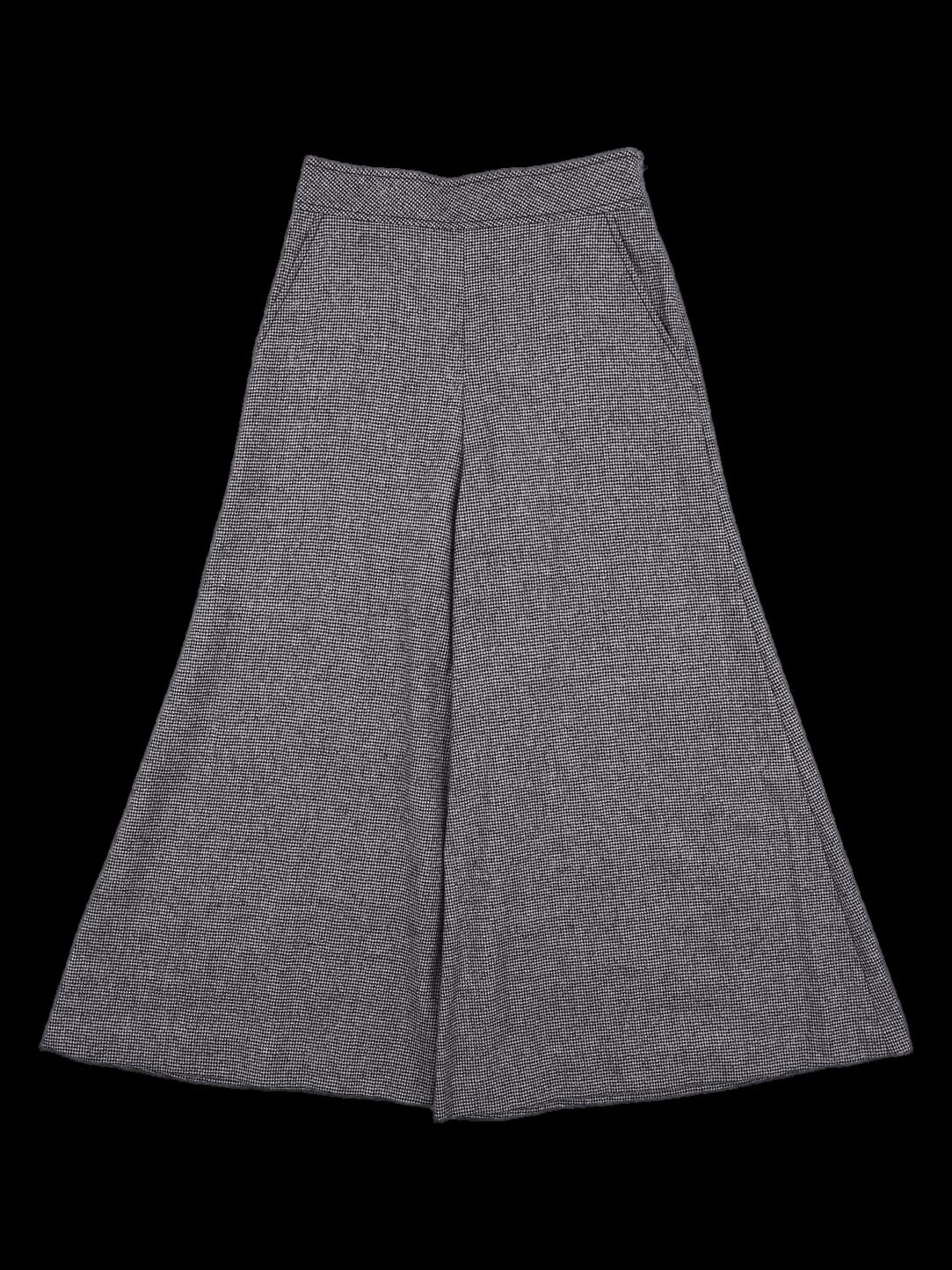 울 와이드 바지