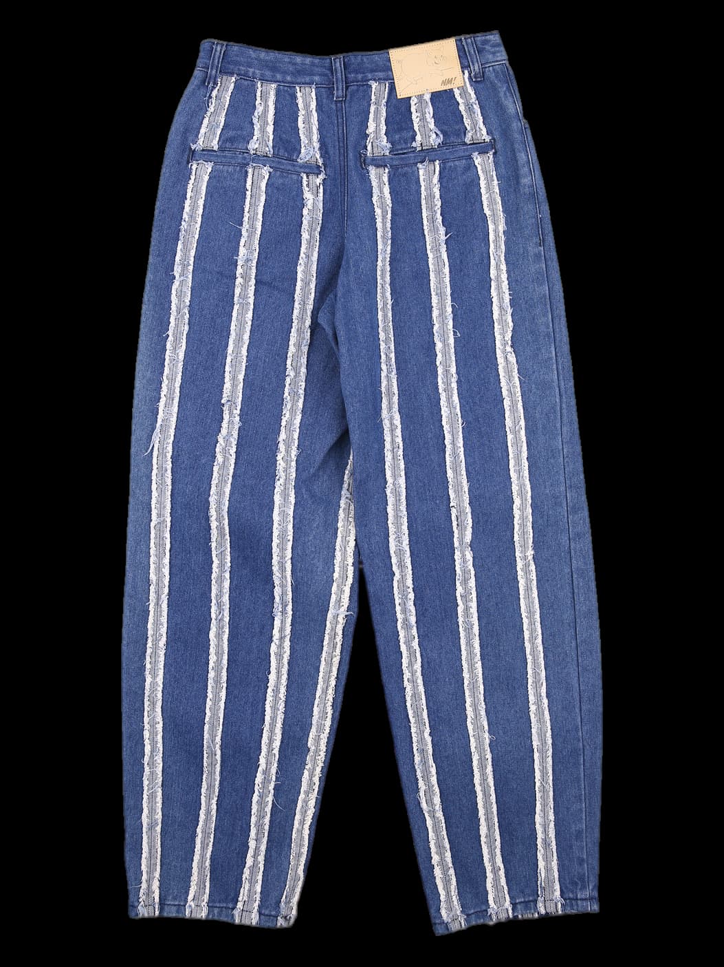 프린지 데님 팬츠