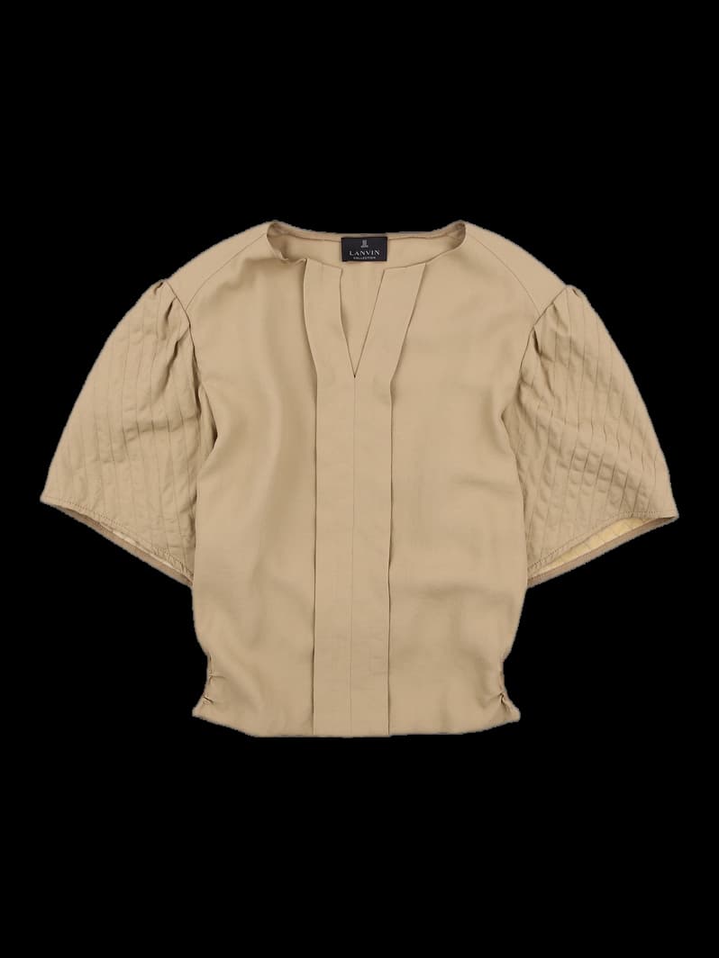 오픈 넥 블라우스