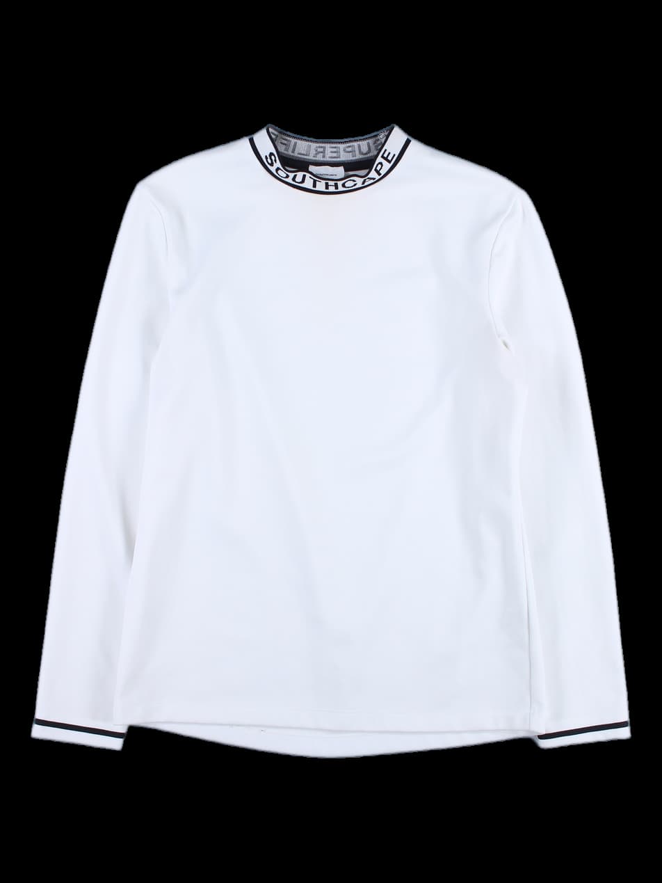 [남성] 네크 배색 긴팔 티셔츠