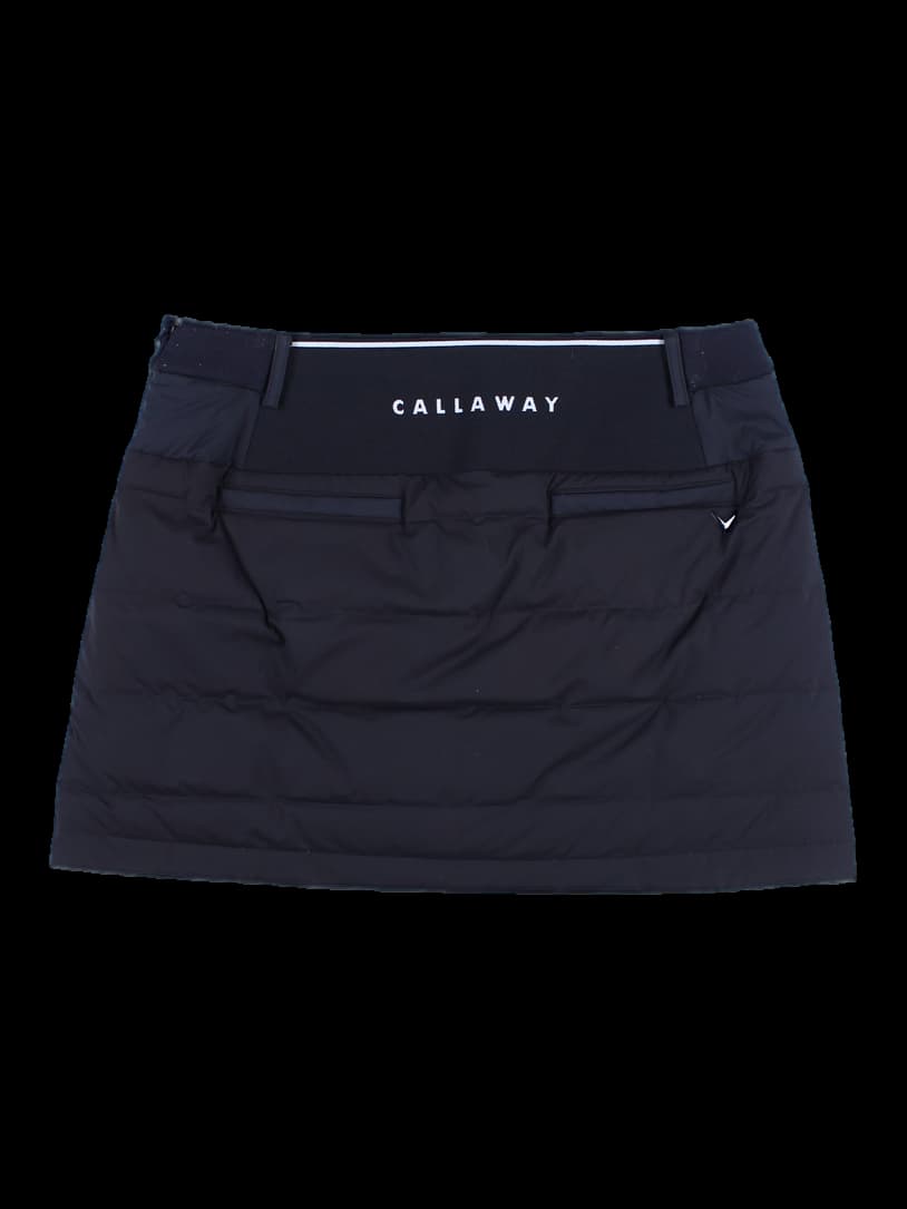 사이드 라인 패딩 스커트