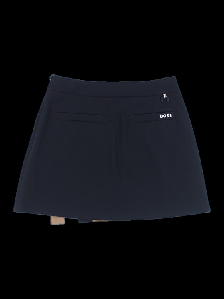 배색 라인 스커트