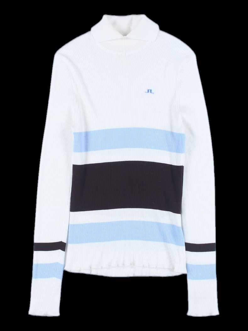 폴라 스트라이프 니트