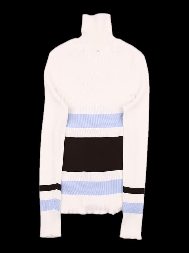 폴라 스트라이프 니트