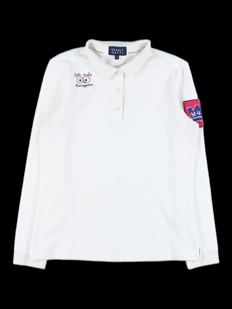 자수 패치 포인트 카라 티셔츠