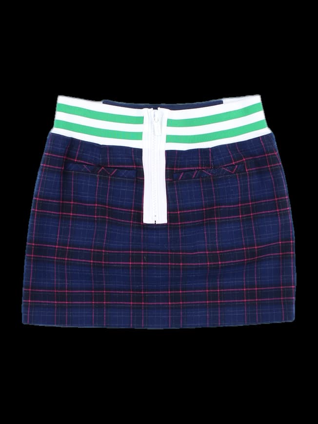 밴딩 체크 스커트