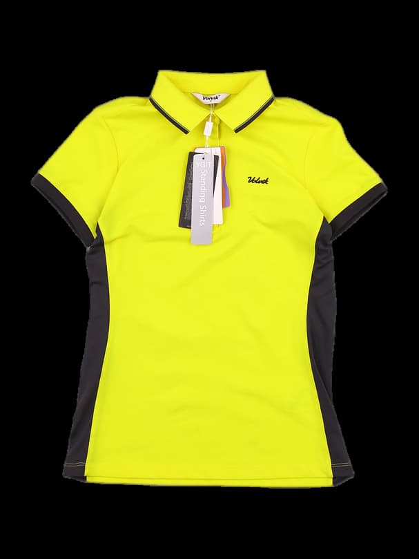 [새상품] 배색 반팔카라티