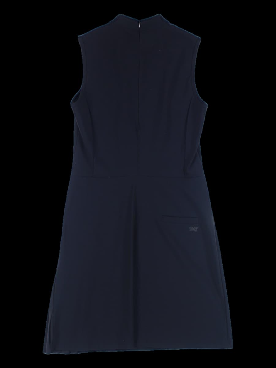 민소매 사이드 주름 원피스