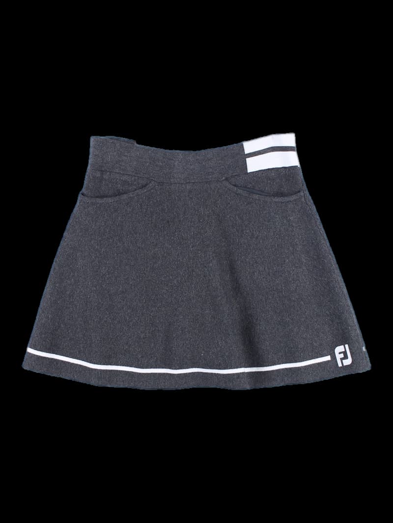 허리 밴딩 니트 A라인 스커트