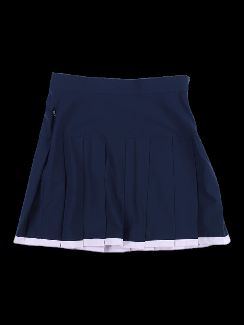 라인 포인트 플리츠 스커트