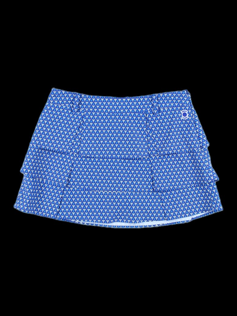 레이어드 패턴 스커트