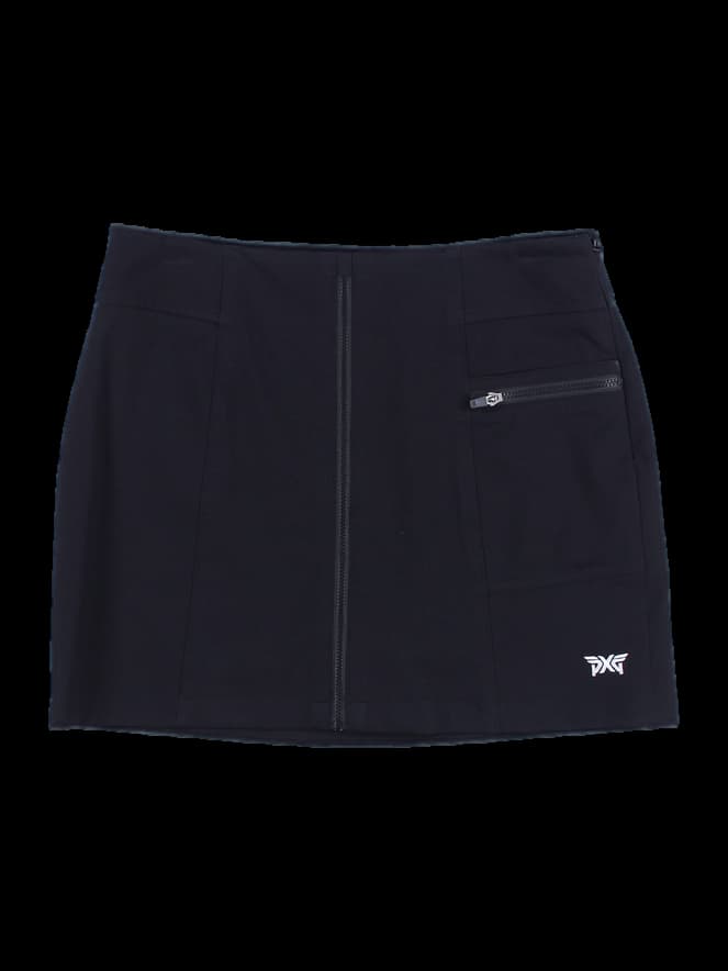 지퍼 장식 스커트